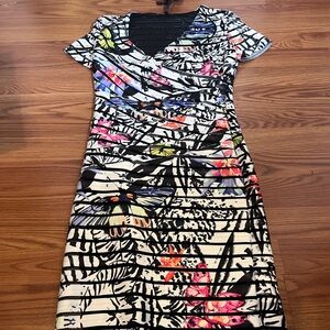 Etoile collection multicolor cocktail dress. Large.
